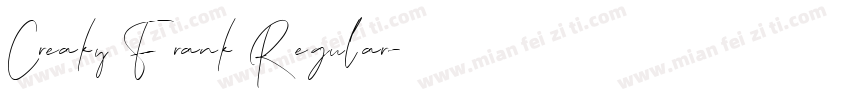 Creaky Frank Regular字体转换